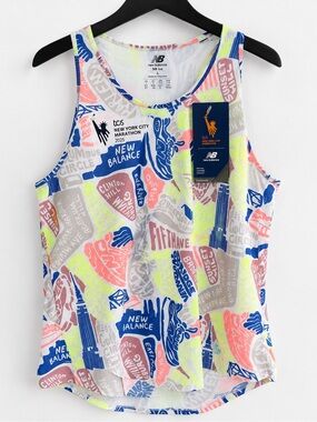 New Balance TCS NYC Marathon 2025 NB Ice Tank Top Men L NWT Running